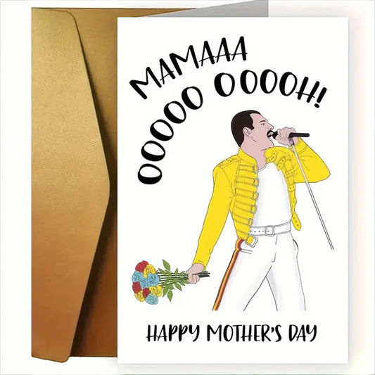 1pc, Fun Mother's Day Card, Mama, Queen, Mama Mothers Day Card, Card For Music Lovers Mum Mama Mom Mother Mummy, Small Business Supplies, Thank You Cards, Birthday Gift, Cards, Unusual Items, Gift Cards