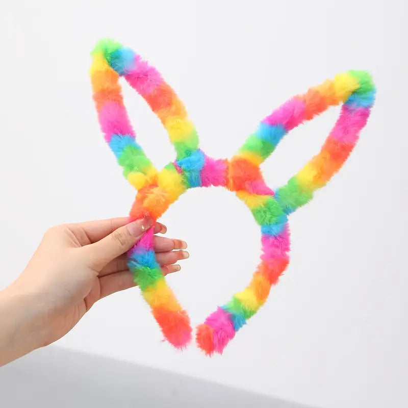 1PC Cute Colorful Bunny Ear Hair Band For Themed Party Dress Up Headband