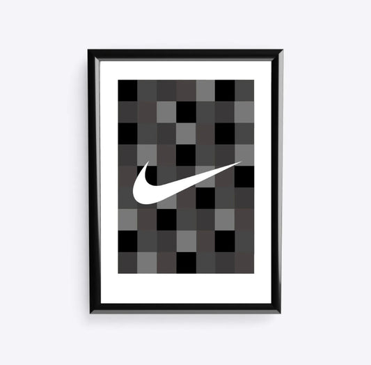 Grey Nike Tick Wall Art | Poster | Prints | Poster Prints