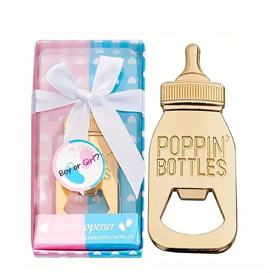 1pc, Bottle Opener Baby Shower Favors, Rose Golden Feeding Bottle Opener Wedding Favors Baby Shower Giveaways Gift To Guest, Party Favors Gift & Party Decorations Supplies, Birthday Party Gifts, Gender Reveal Party Favors Thank You Gifts