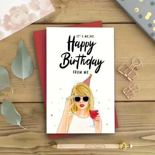 Happy Birthday Greeting Card for Men, Women, Best Friends, Family, and Music Lovers - Funny Birthday Card with Envelope, Ideal for Party and Birthday Decorations