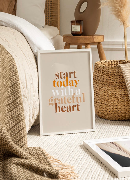 Grateful Heart Wall Art | Poster | Prints | Poster Prints