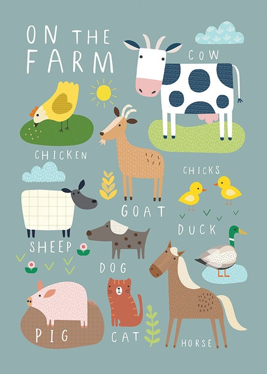 On The Farm Print