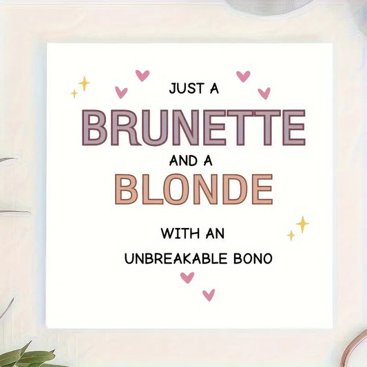 "Humor Haven" Hilarious Best Friends Birthday Card - Perfect For Sisters, Brunettes & Blondes With Unbreakable Bonds - Funny Joke Greeting Cards Funny Birthday Cards Birthday Card Funny