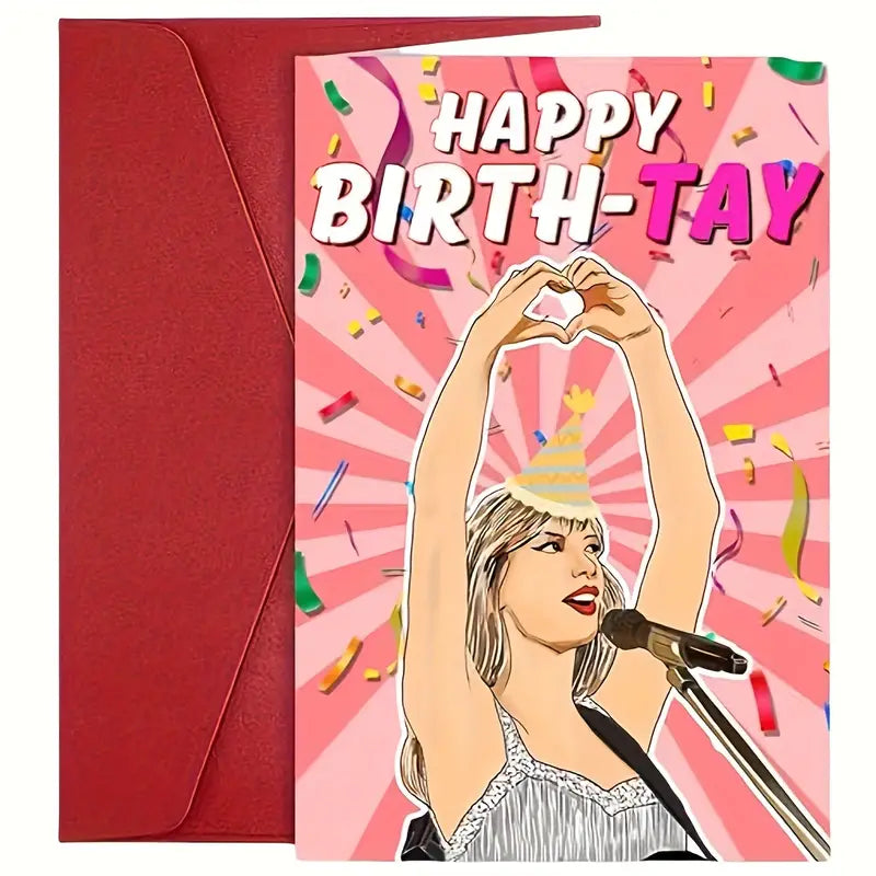 Happy Birthday Greeting Card for Men, Women, Best Friends, Family, and Music Lovers - Funny Birthday Card with Envelope, Ideal for Party and Birthday Decorations